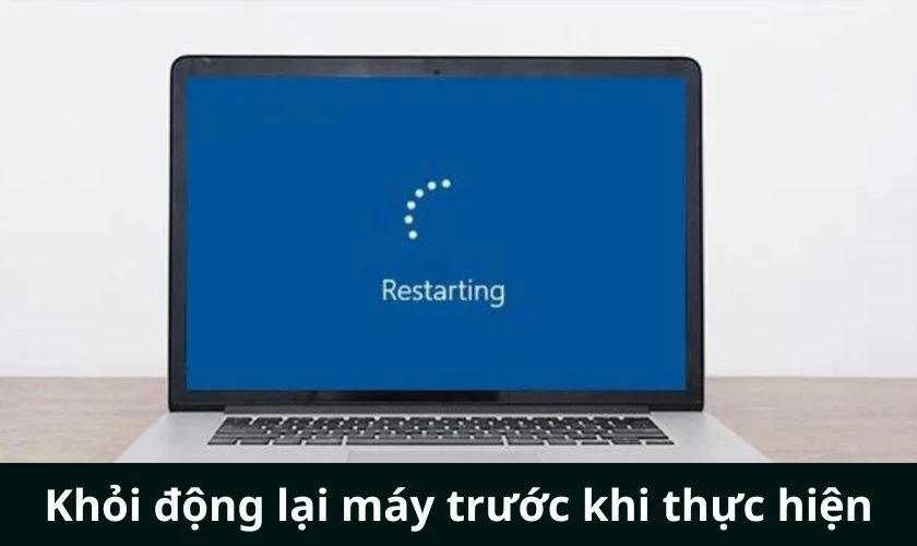 Khởi động lại máy nếu không thể khóa được bàn phím