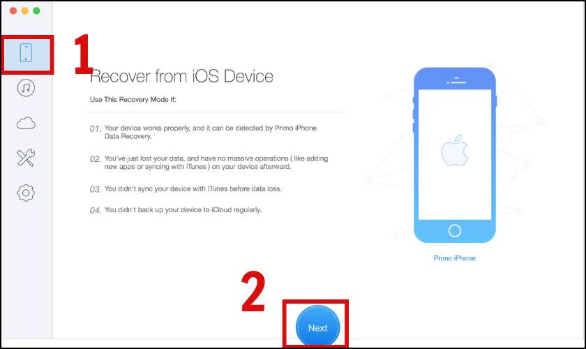 Recover from iOS Device