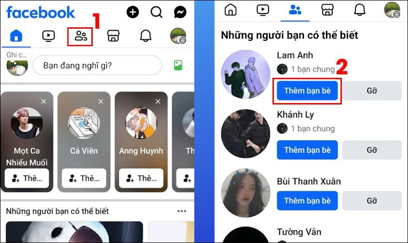 Khôi phục hủy kết bạn Facebook thông qua danh sách những người bạn có thể biết