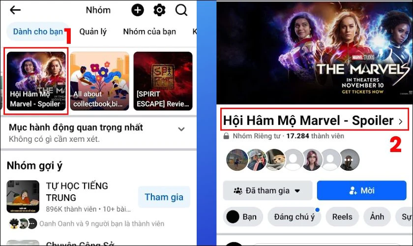 Tìm bạn bè thông qua các nhóm trên Facebook