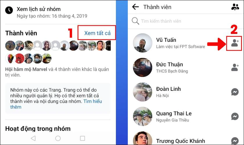 Khôi phục hủy kết bạn Facebook thông qua các Nhóm