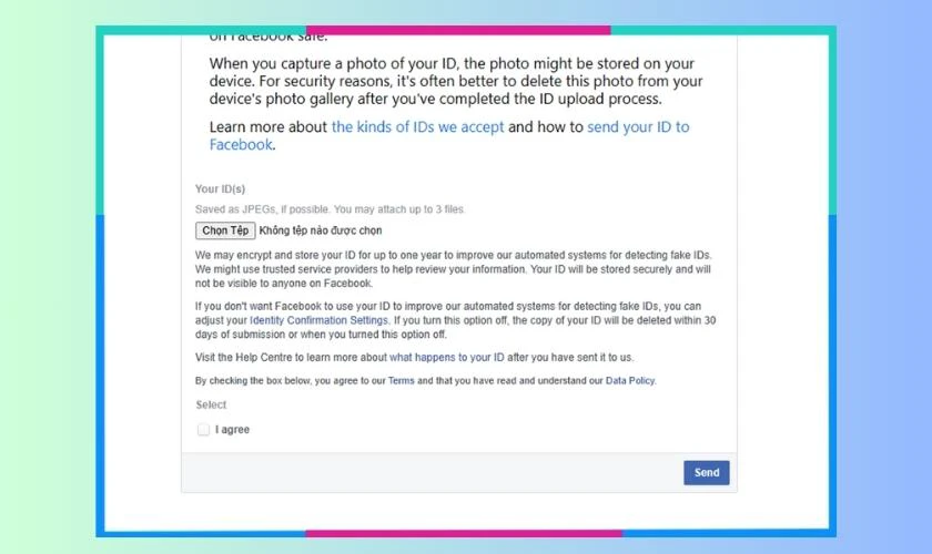 Điền đầy đủ các thông tin cá nhân theo yêu cầu của Facebook