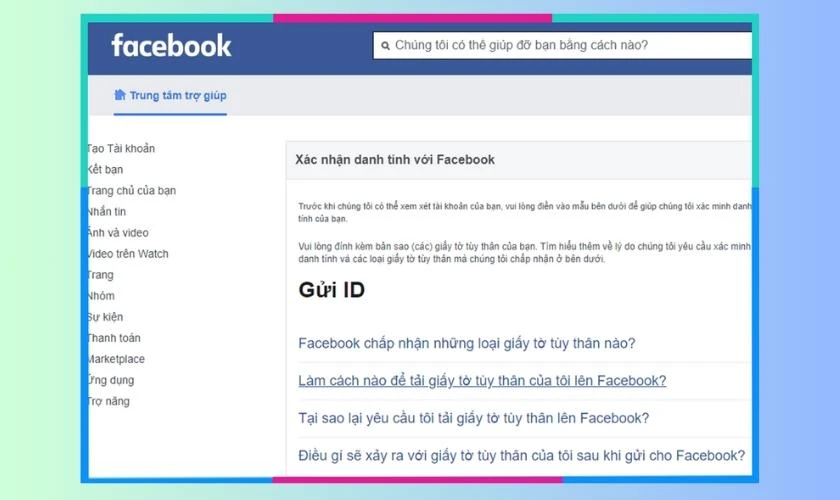 Khôi phục tài khoản Facebook bị xóa vĩnh viễn bằng cách xác minh danh tính