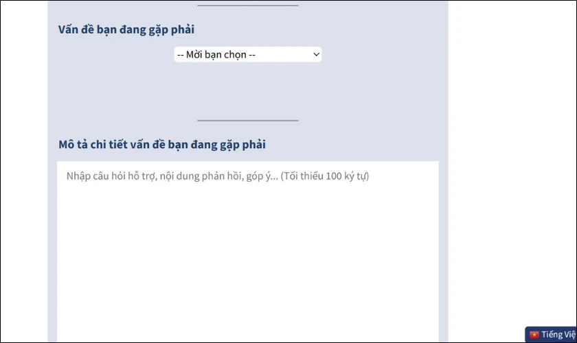 Bạn hãy điền thông tin chi tiết về các tin nhắn đã bị xóa mất