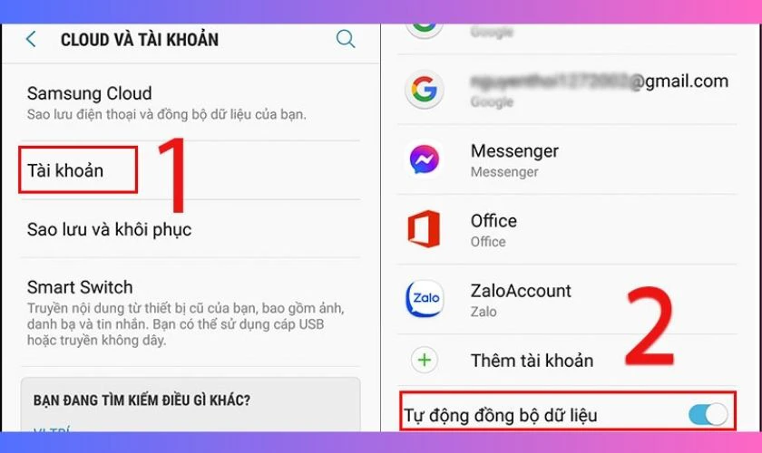 Đồng bộ dữ liệu