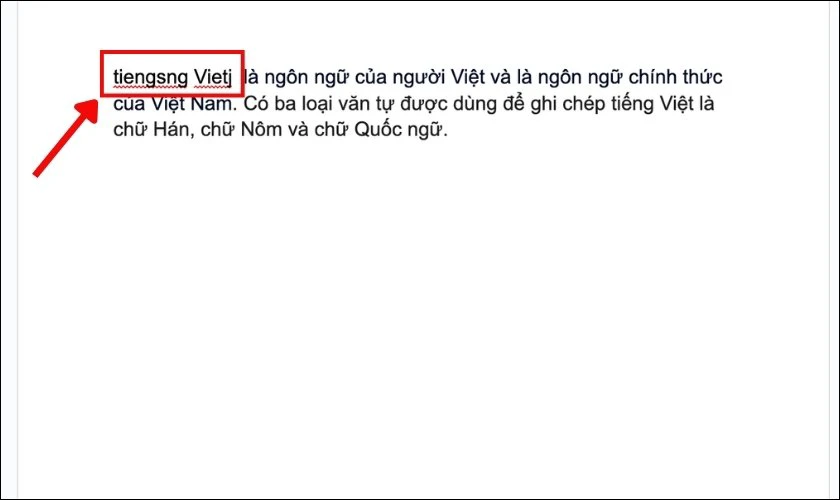Không gõ được tiếng Việt trên Google Docs MacBook là gì?