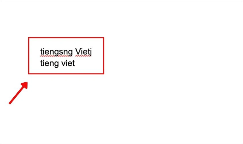 Dấu hiệu không gõ được tiếng Việt trên Google Docs MacBook