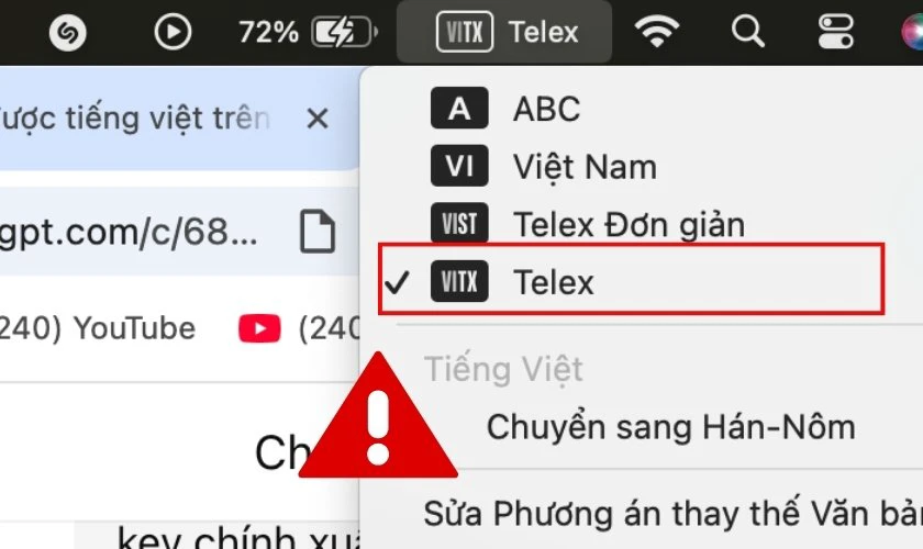 Tại sao không gõ được tiếng Việt trên Google Docs MacBook?