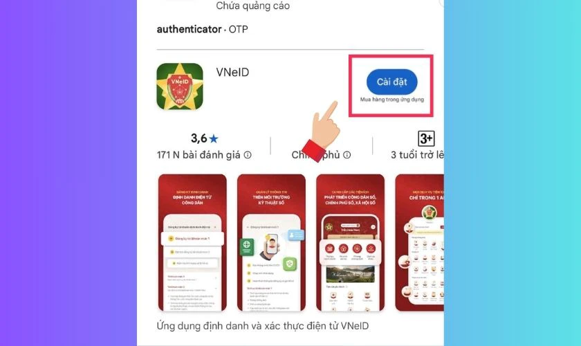 Gỡ và cài đặt lại ứng dụng VNeID từ CH Play khi không mở được