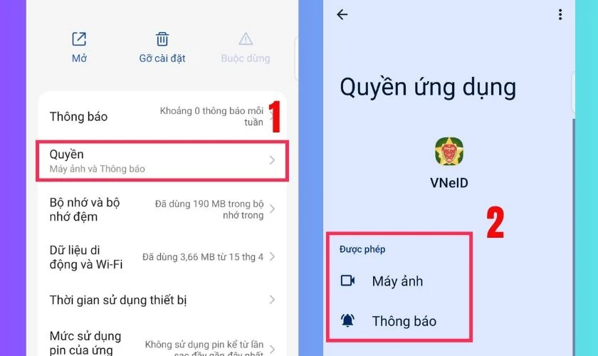 Kiểm tra và cấp quyền ứng dụng đầy đủ