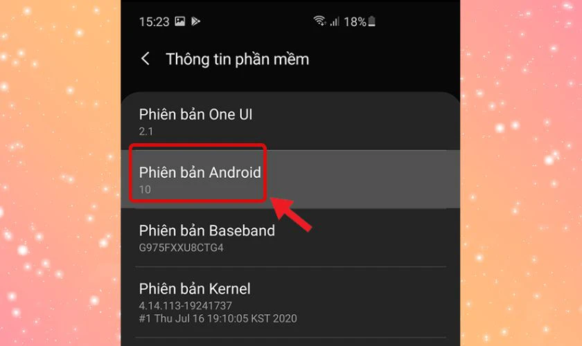 Kiểm tra phiên bản Android và cập nhật hệ điều hành mới