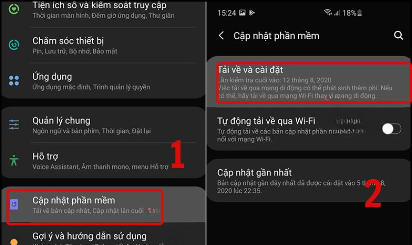 Cập nhật phần mềm