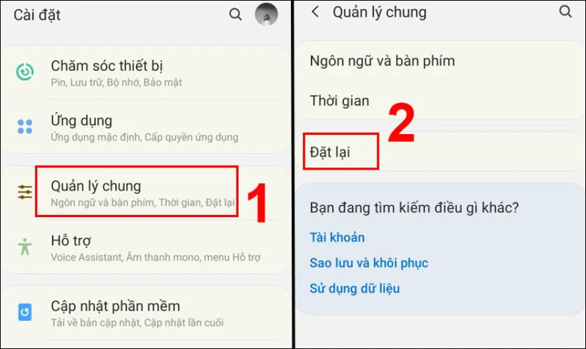 Khôi phục cài đặt gốc sửa lỗi không thể lưu thay đổi đối với liên hệ