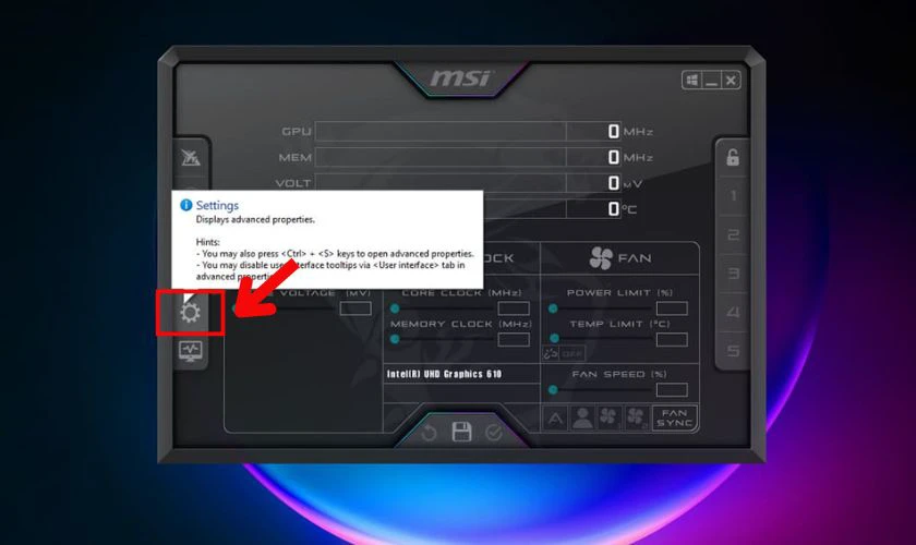 Kiểm tra nhiệt độ GPU bằng MSI Afterburner