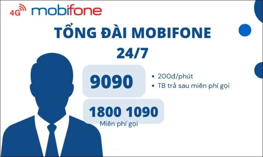 Kiểm tra cước MobiFone trả sau bằng cách liên hệ đến tổng đài 