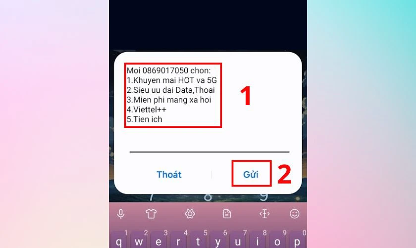 Kiểm tra gói cước Viettel bằng mã USSD