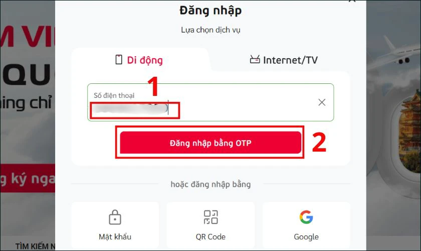 Kiểm tra gói cước Viettel bằng website Viettel