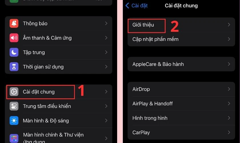 Kiểm tra iPhone đã thay linh kiện chưa trên hệ điều hành mới iOS 18 bước 1