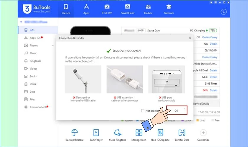 Kết nối iPhone với máy tính