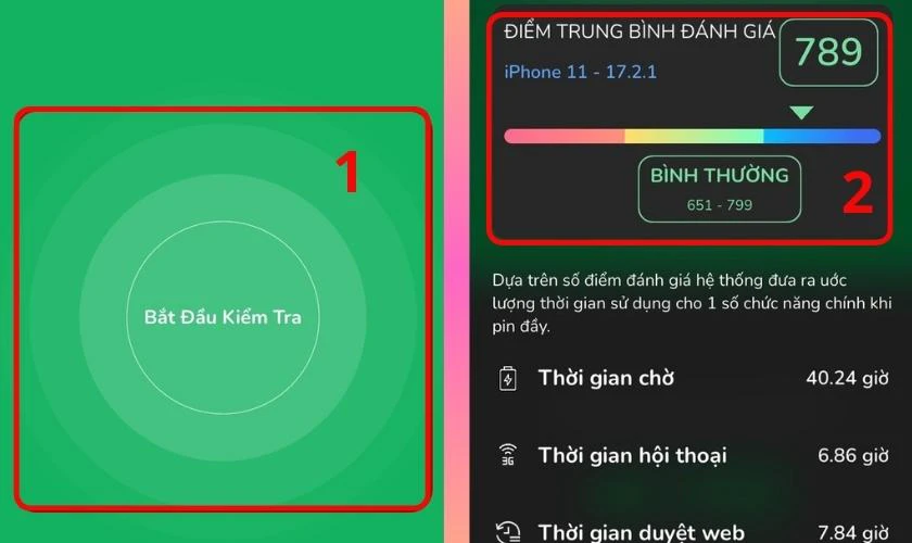 Cân nhắc thay thế nếu pin xuống cấp