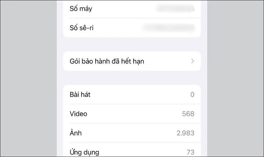 Nếu không có thông tin pin trong Giới thiệu iPhone đã bị thay pin kém chất lượng