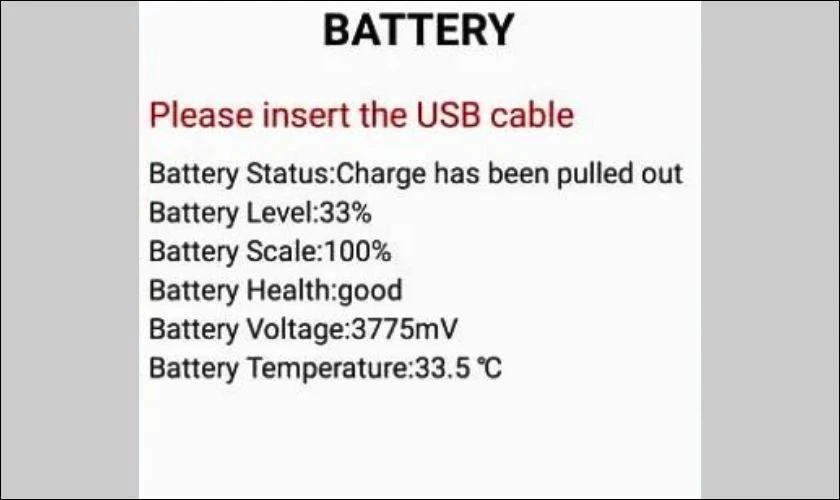 Tại mục Battery bạn sẽ thấy những thông tin về pin Vsmart