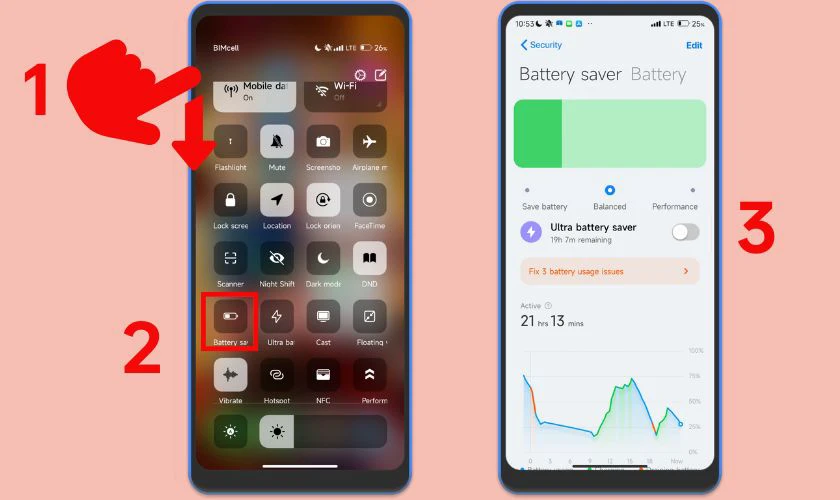 Kiểm tra pin Xiaomi bằng cài đặt