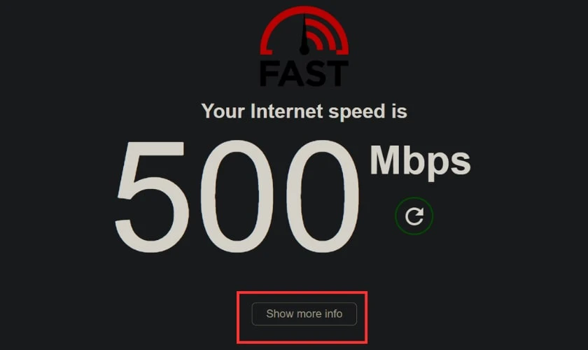 Kiểm tra tốc độ wifi trên máy tính bằng Fast