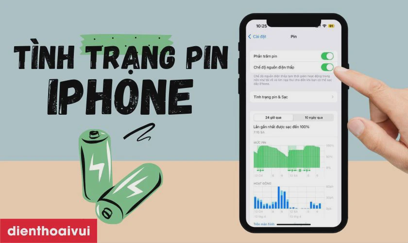 Kiểm tra pin của điện thoại iPhone cũ