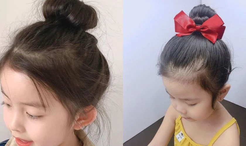 Kiểu tóc cho bé mặc áo dài 2026 dễ thương, đáng yêu