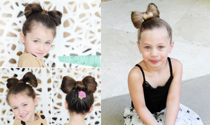 Tóc hình nơ đáng yêu