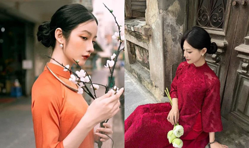 Kiểu tóc búi thấp mềm mại là gợi ý lý tưởng cho phụ nữ mặt tròn