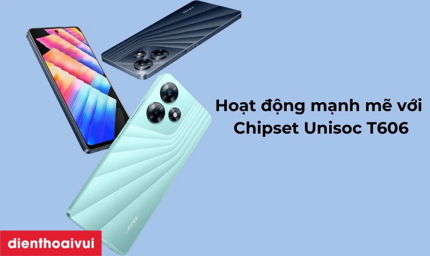 Hoạt động mạnh mẽ với chipset Unisoc T606