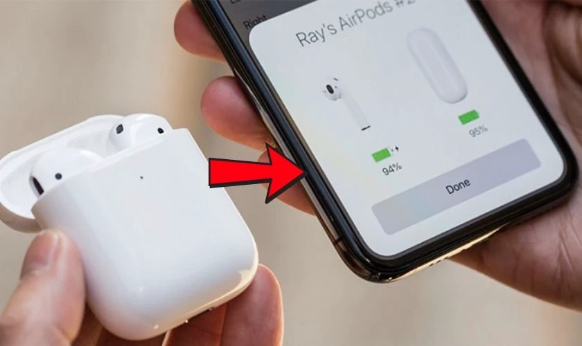 Kiểm tra tình trạng pin sạc của Airpods trực tiếp trên iPhone