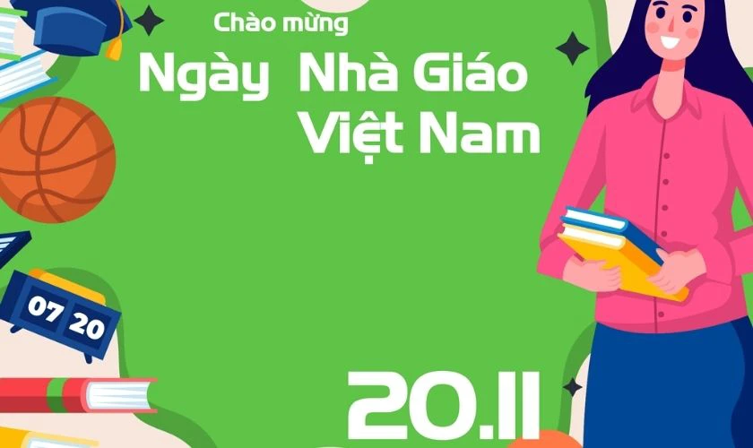 Một số mẫu thiệp 20/11 online ý nghĩa, đẹp mắt