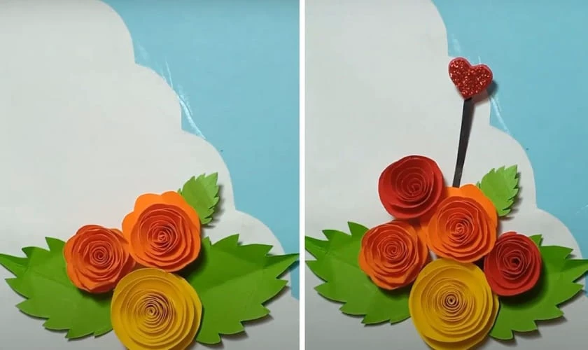 Cách làm thiệp chúc Tết dạng nổi 3D độc đáo đơn giản