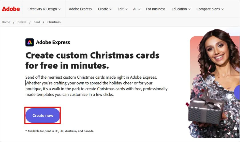 Cách làm thiệp Giáng sinh Online bằng Adobe Spark