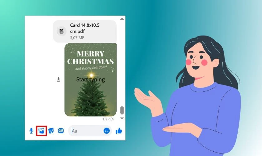 Chia sẻ, gửi thiệp cho bạn bè