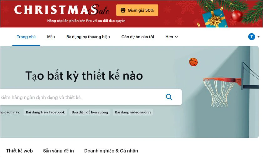 Làm thiệp giáng sinh Online bằng website VistaCreate