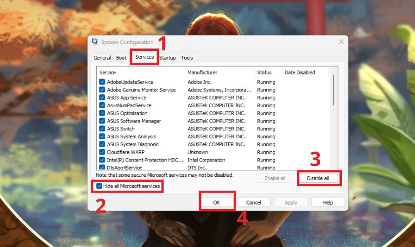 Bật Windows Defender sửa lỗi màn hình xanh trên laptop
