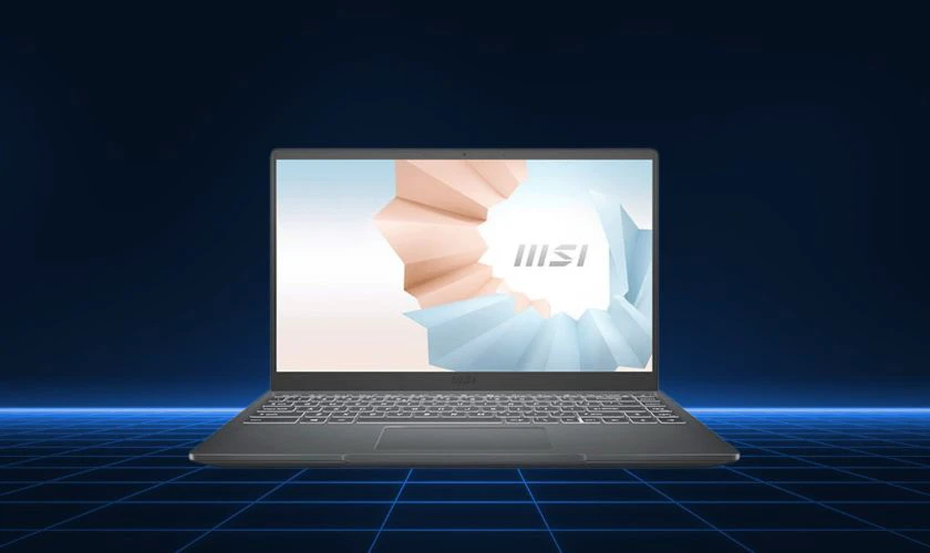 MSI Modern 14 là chiếc laptop mỏng nhẹ, kiểu dáng hiện đại