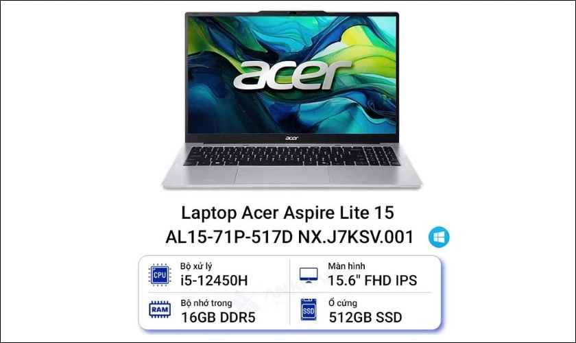 Laptop Acer Aspire Lite 15 AL15-71P-517D - 14.490.000 đ