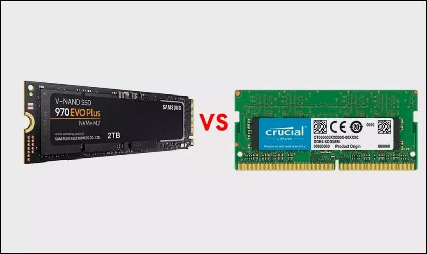 RAM và SSD đủ lớn