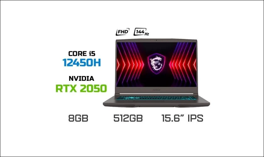 Laptop MSI Gaming Thin 15 B12UCX-1419VN - 14.990.000 đ