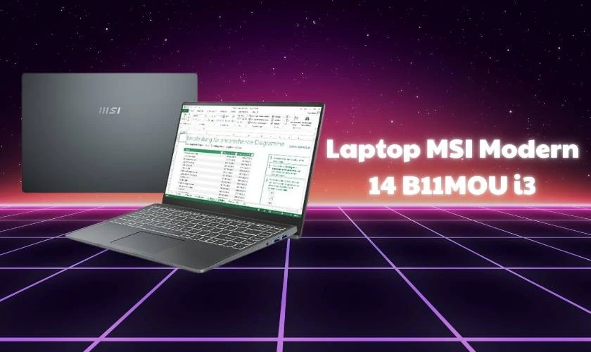 Laptop MSI Modern 14 B11MOU i3