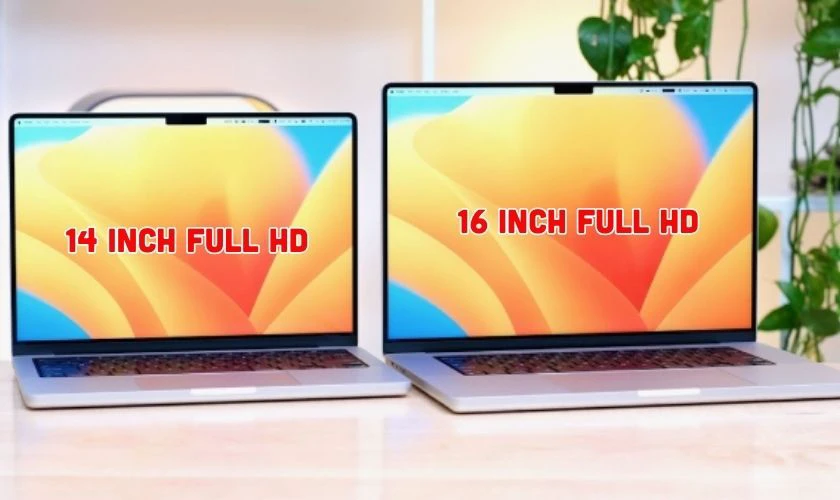 Màn hình 14 - 16 inch, độ phân giải Full HD