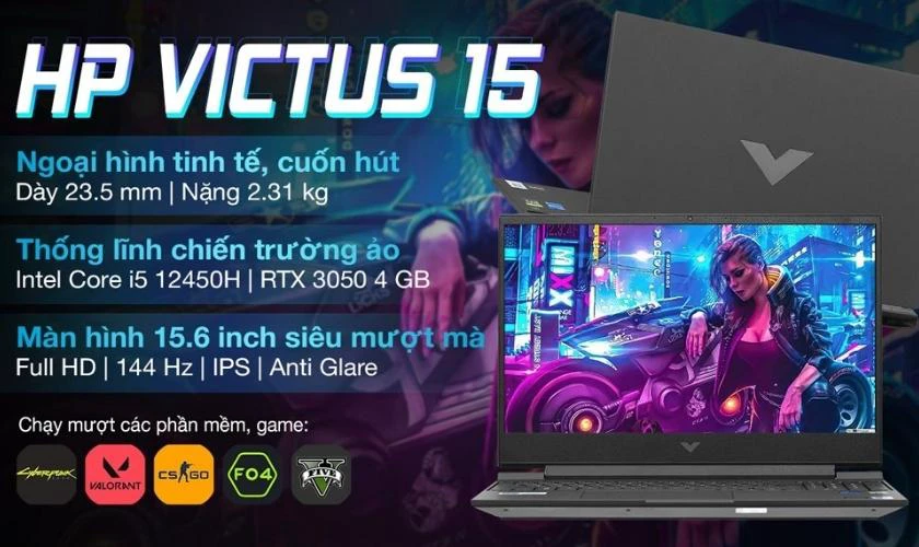 HP VICTUS 15 fa0155TX i5