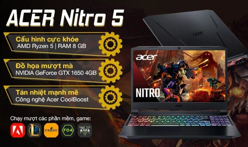 Acer Nitro 5 Gaming AN515 45 R6EV R5