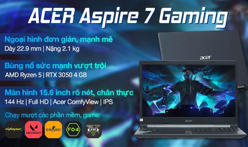 Acer Aspire 7 Gaming A715 43G R8GA R5