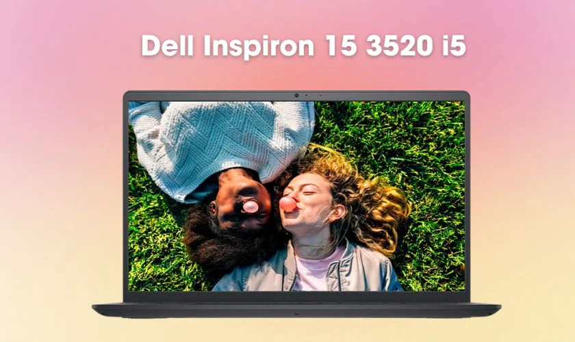 Dell Inspiron 15 3520 i5 sở hữu thiết kế đơn giản, với chất liệu nhựa bền bỉ